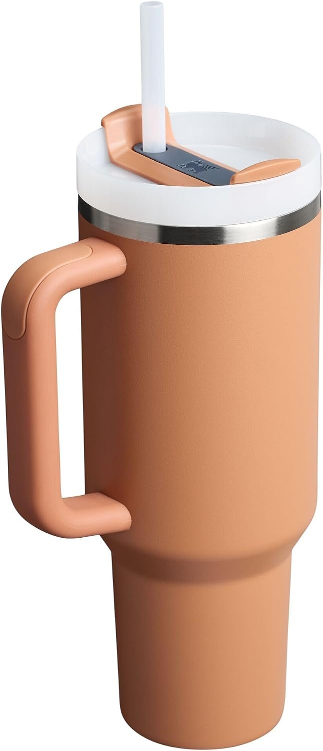 image:imageSTANLEY Quencher H20 Flow State Tumbler 30 oz Chili Red Handle and Straw 3Position Lid Cup Holder Compatible for Travel Insulated Stainless Steel Cup BPAFreeToast