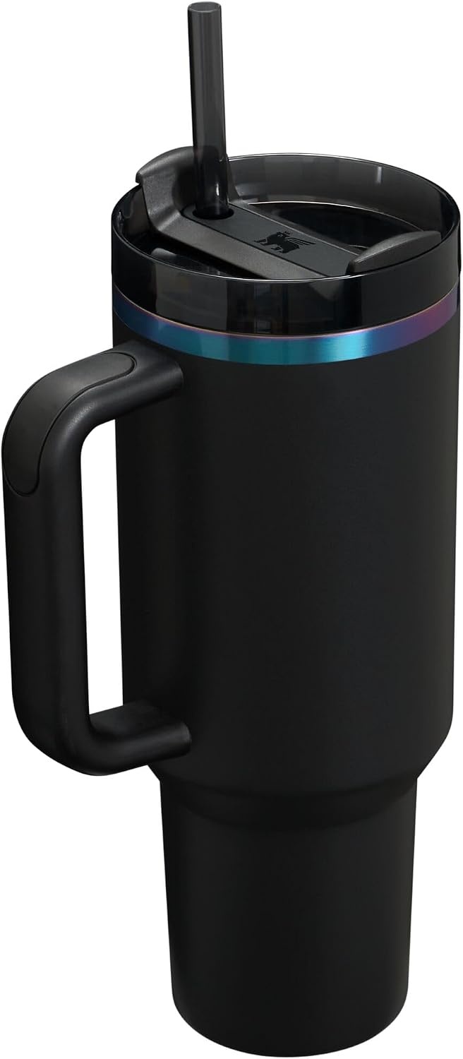 image:imageSTANLEY Quencher H20 Flow State Tumbler 30 oz Chili Red Handle and Straw 3Position Lid Cup Holder Compatible for Travel Insulated Stainless Steel Cup BPAFreeBlack Chroma