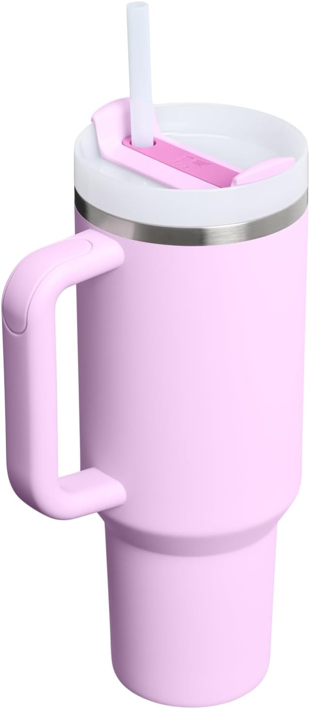 image:imageSTANLEY Quencher H20 Flow State Tumbler 30 oz Chili Red Handle and Straw 3Position Lid Cup Holder Compatible for Travel Insulated Stainless Steel Cup BPAFreeSoft Orchid
