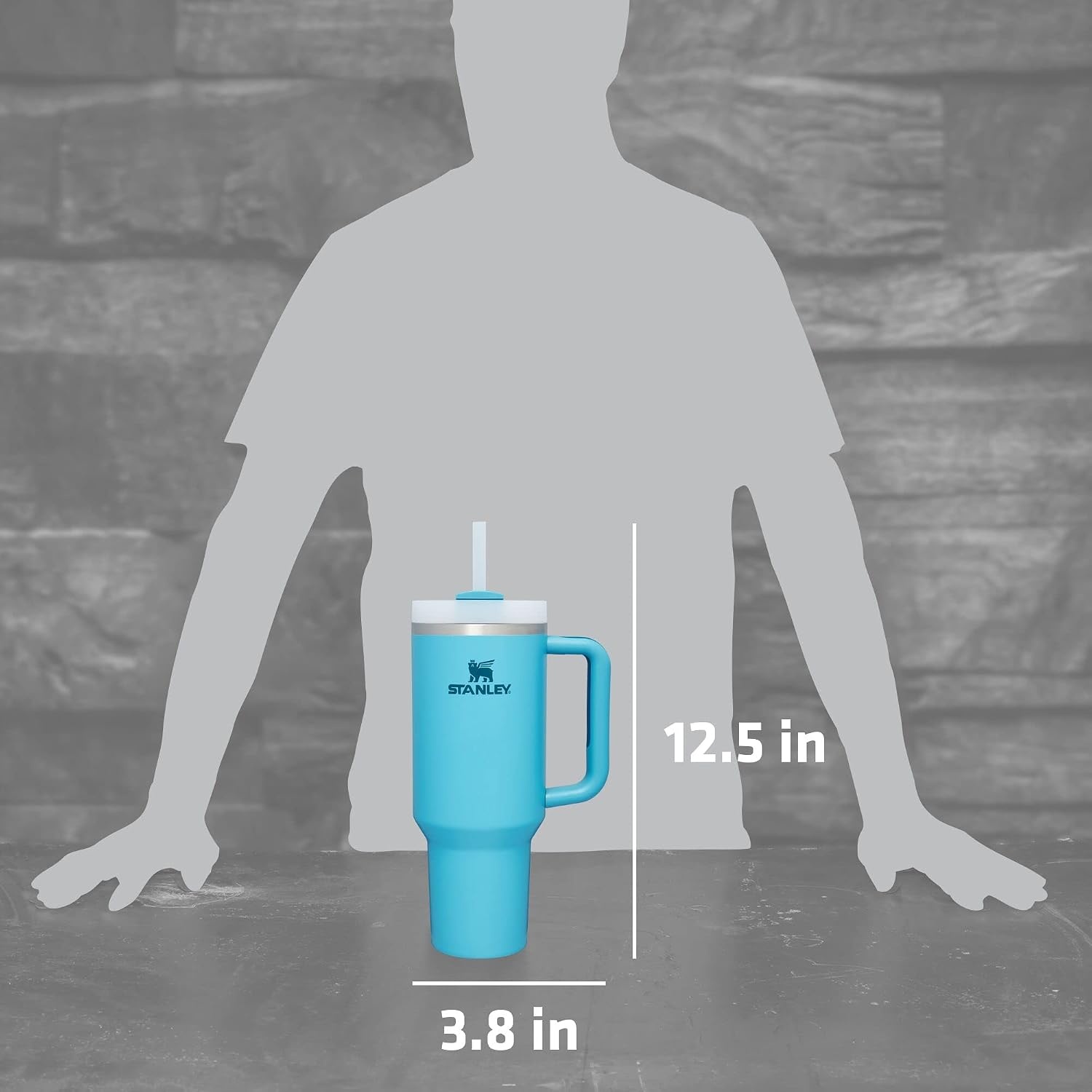 image:imageSTANLEY Quencher H20 Flow State Tumbler 30 oz Chili Red Handle and Straw 3Position Lid Cup Holder Compatible for Travel Insulated Stainless Steel Cup BPAFreePool