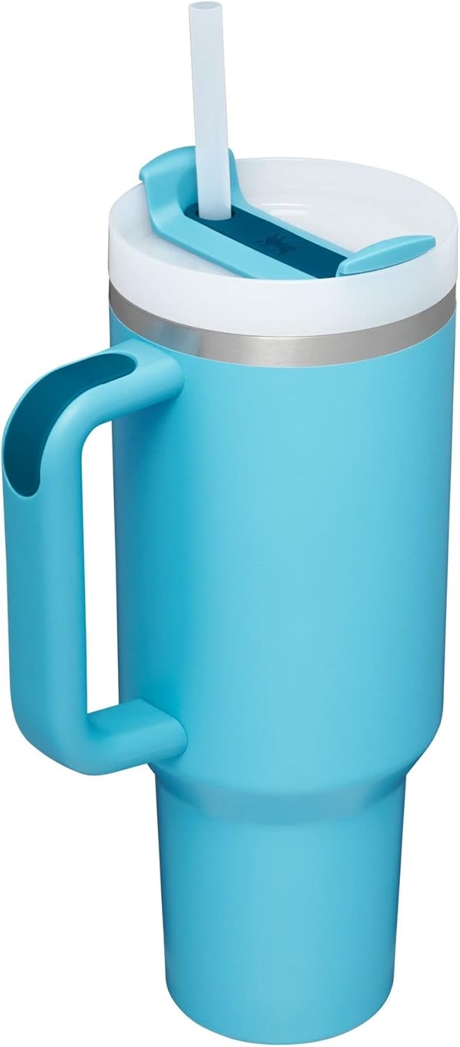 image:imageSTANLEY Quencher H20 Flow State Tumbler 30 oz Chili Red Handle and Straw 3Position Lid Cup Holder Compatible for Travel Insulated Stainless Steel Cup BPAFreePool