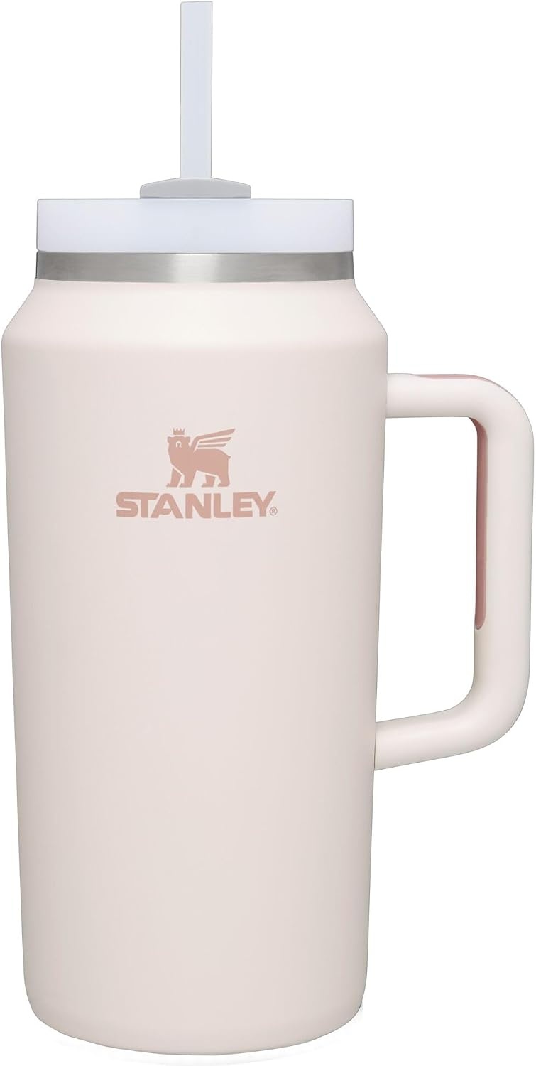 image:imageSTANLEY Quencher H20 Flow State Tumbler 30 oz Chili Red Handle and Straw 3Position Lid Cup Holder Compatible for Travel Insulated Stainless Steel Cup BPAFreeRose Quartz