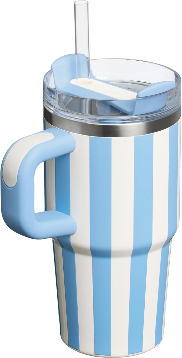 image:imageSTANLEY Quencher H20 Flow State Tumbler 30 oz Chili Red Handle and Straw 3Position Lid Cup Holder Compatible for Travel Insulated Stainless Steel Cup BPAFreeOasis Cornflower Cabana Gloss