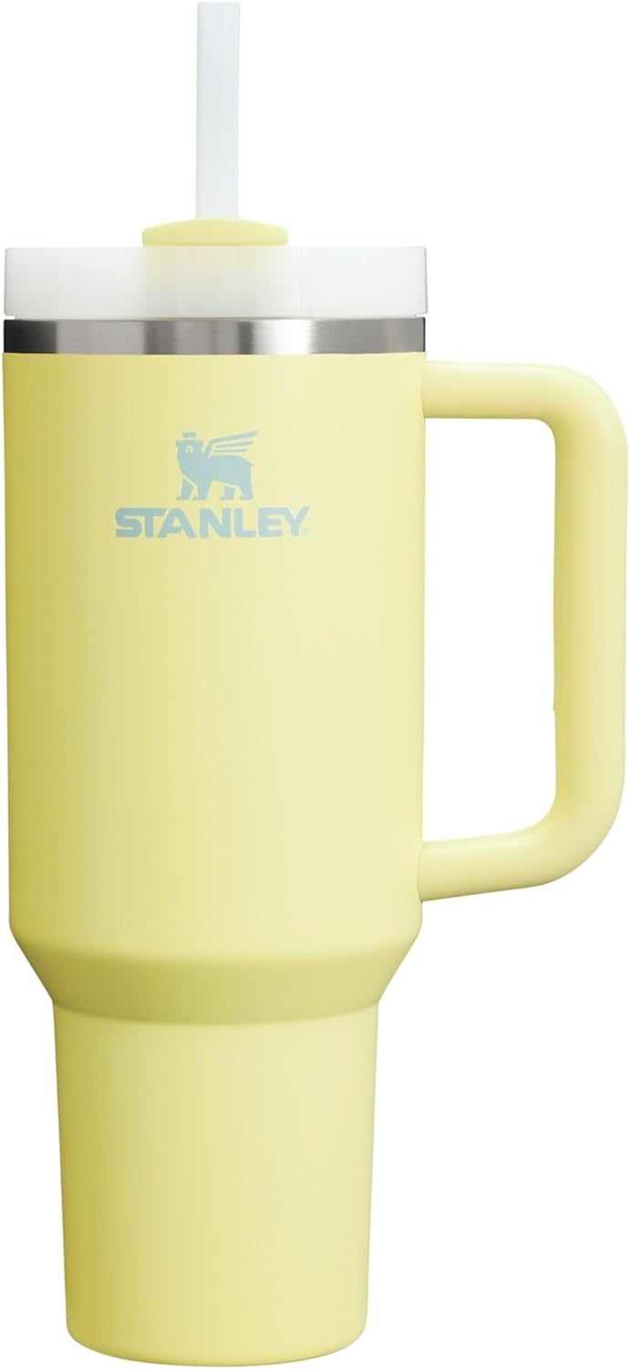 image:imageSTANLEY Quencher H20 Flow State Tumbler 30 oz Chili Red Handle and Straw 3Position Lid Cup Holder Compatible for Travel Insulated Stainless Steel Cup BPAFreePomelo