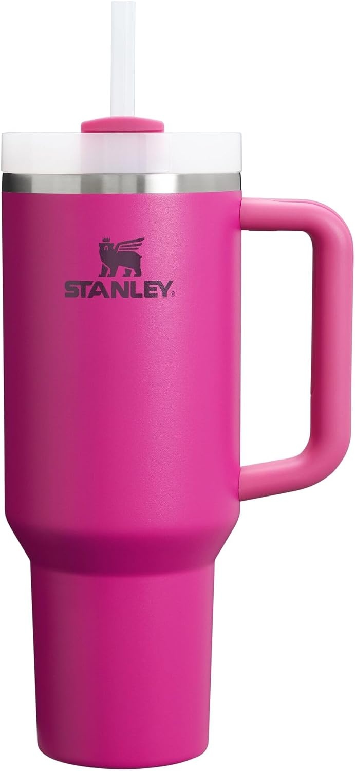 image:imageSTANLEY Quencher H20 Flow State Tumbler 30 oz Chili Red Handle and Straw 3Position Lid Cup Holder Compatible for Travel Insulated Stainless Steel Cup BPAFreeFuchsia