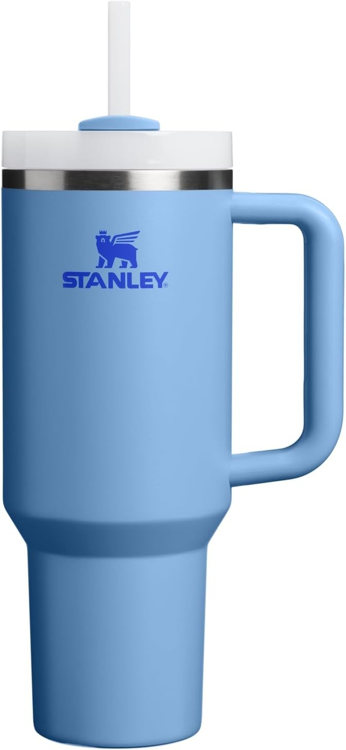 image:imageSTANLEY Quencher H20 Flow State Tumbler 30 oz Chili Red Handle and Straw 3Position Lid Cup Holder Compatible for Travel Insulated Stainless Steel Cup BPAFreeBlue Sky