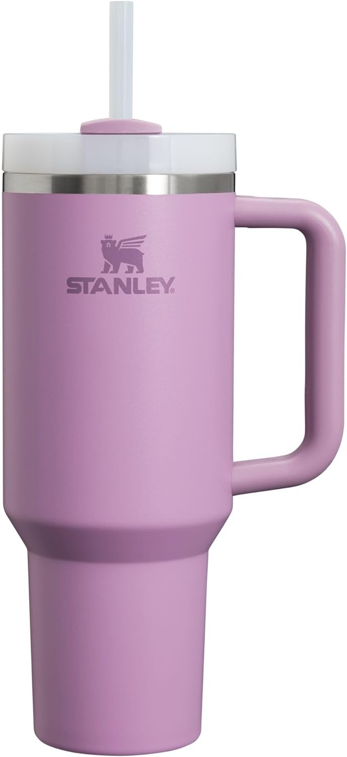 image:imageSTANLEY Quencher H20 Flow State Tumbler 30 oz Chili Red Handle and Straw 3Position Lid Cup Holder Compatible for Travel Insulated Stainless Steel Cup BPAFreeLilac