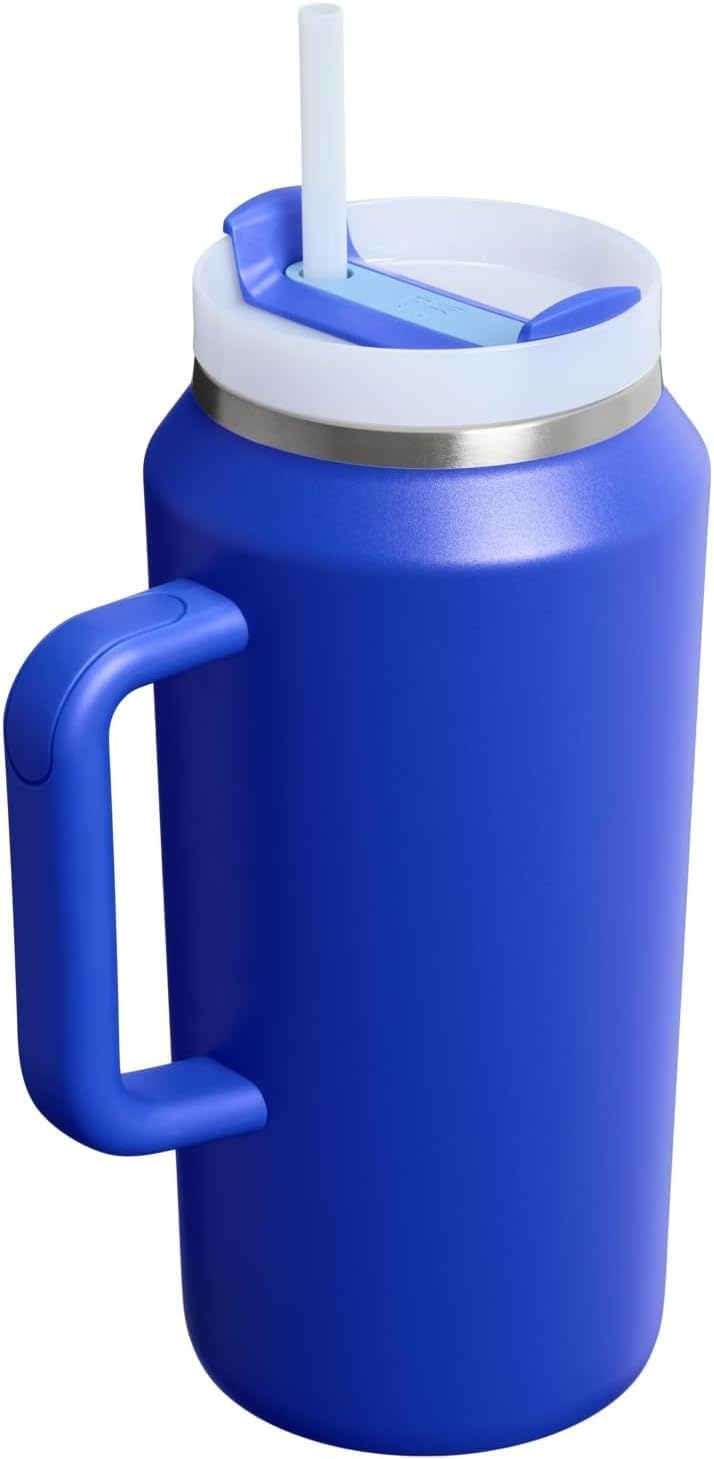 image:imageSTANLEY Quencher H20 Flow State Tumbler 30 oz Chili Red Handle and Straw 3Position Lid Cup Holder Compatible for Travel Insulated Stainless Steel Cup BPAFreeCobalt