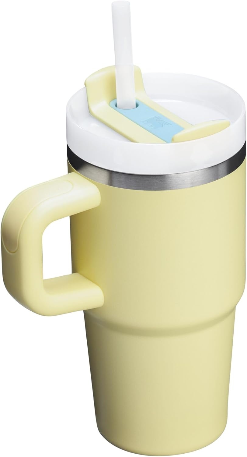 image:imageSTANLEY Quencher H20 Flow State Tumbler 30 oz Chili Red Handle and Straw 3Position Lid Cup Holder Compatible for Travel Insulated Stainless Steel Cup BPAFreePomelo
