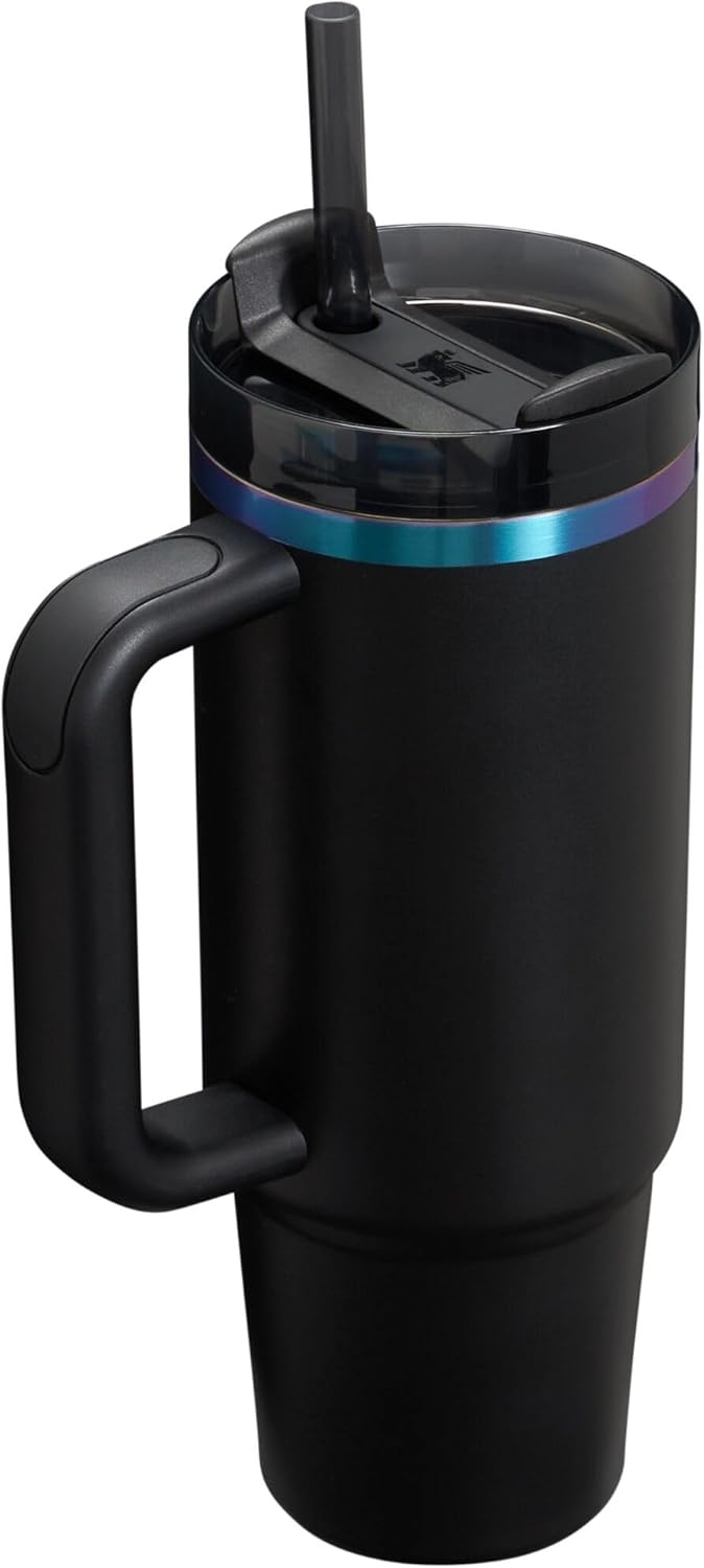 image:imageSTANLEY Quencher H20 Flow State Tumbler 30 oz Chili Red Handle and Straw 3Position Lid Cup Holder Compatible for Travel Insulated Stainless Steel Cup BPAFreeBlack Chroma