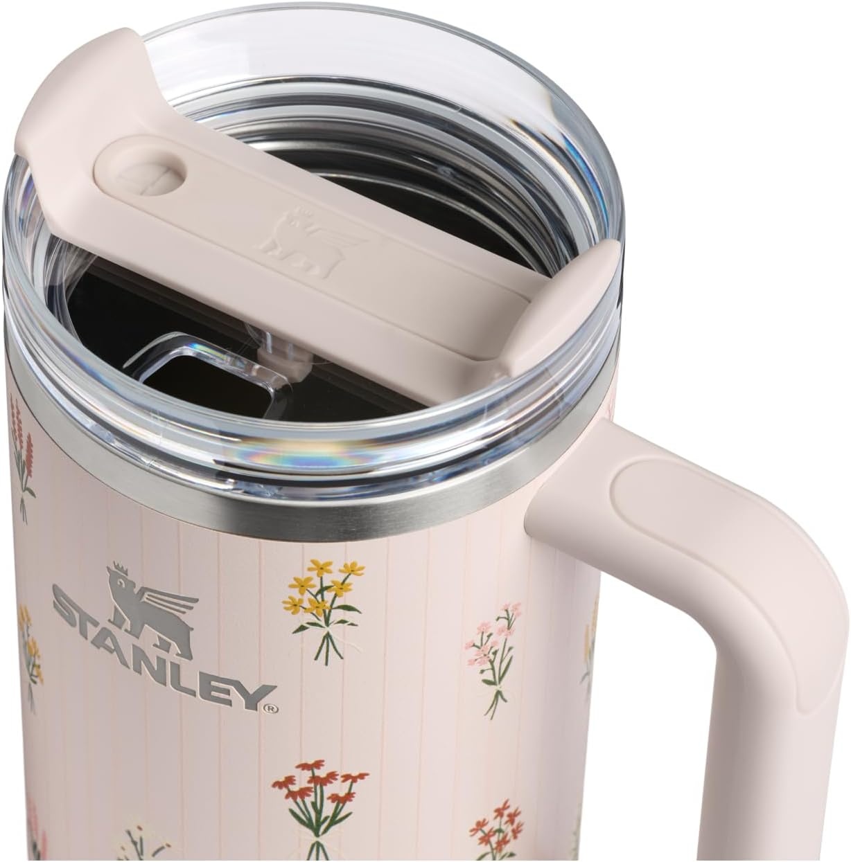 image:imageSTANLEY Quencher H20 Flow State Tumbler 30 oz Chili Red Handle and Straw 3Position Lid Cup Holder Compatible for Travel Insulated Stainless Steel Cup BPAFreeRose Quartz Bouquets