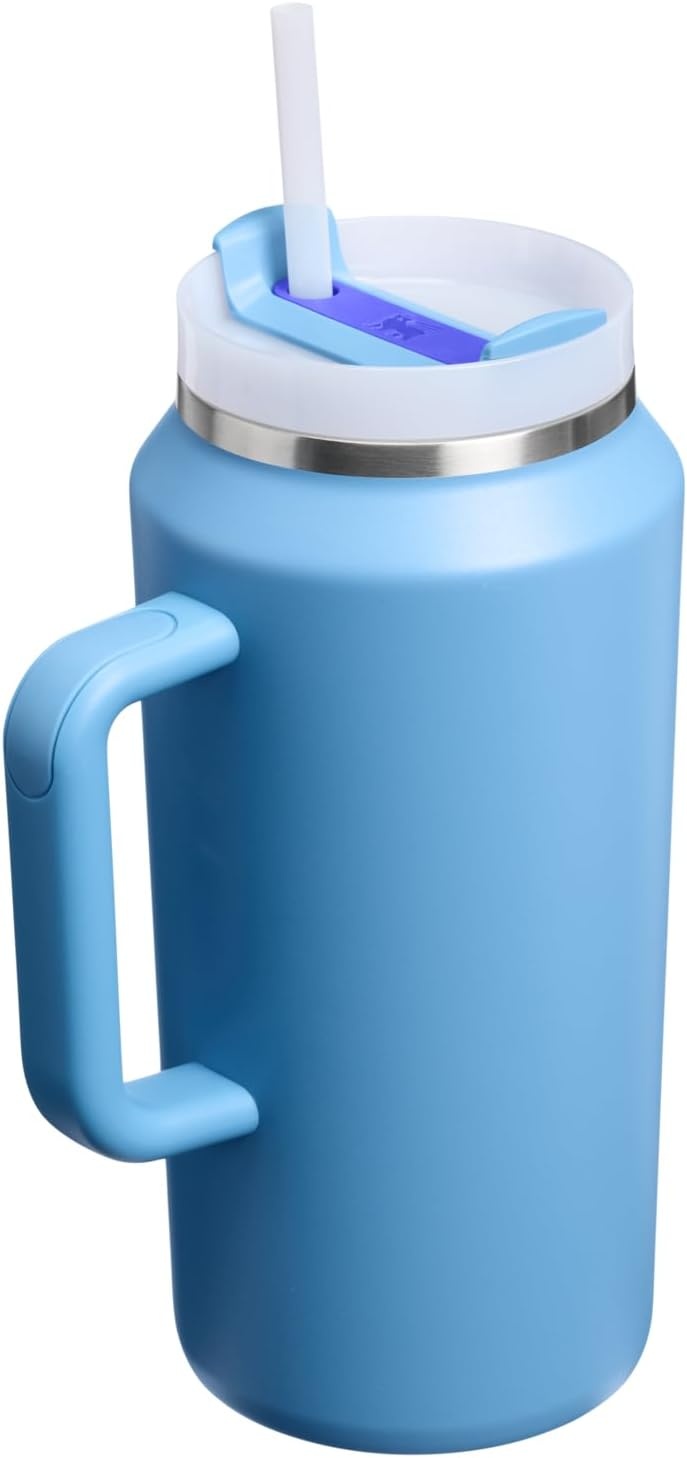 image:imageSTANLEY Quencher H20 Flow State Tumbler 30 oz Chili Red Handle and Straw 3Position Lid Cup Holder Compatible for Travel Insulated Stainless Steel Cup BPAFreeBlue Sky