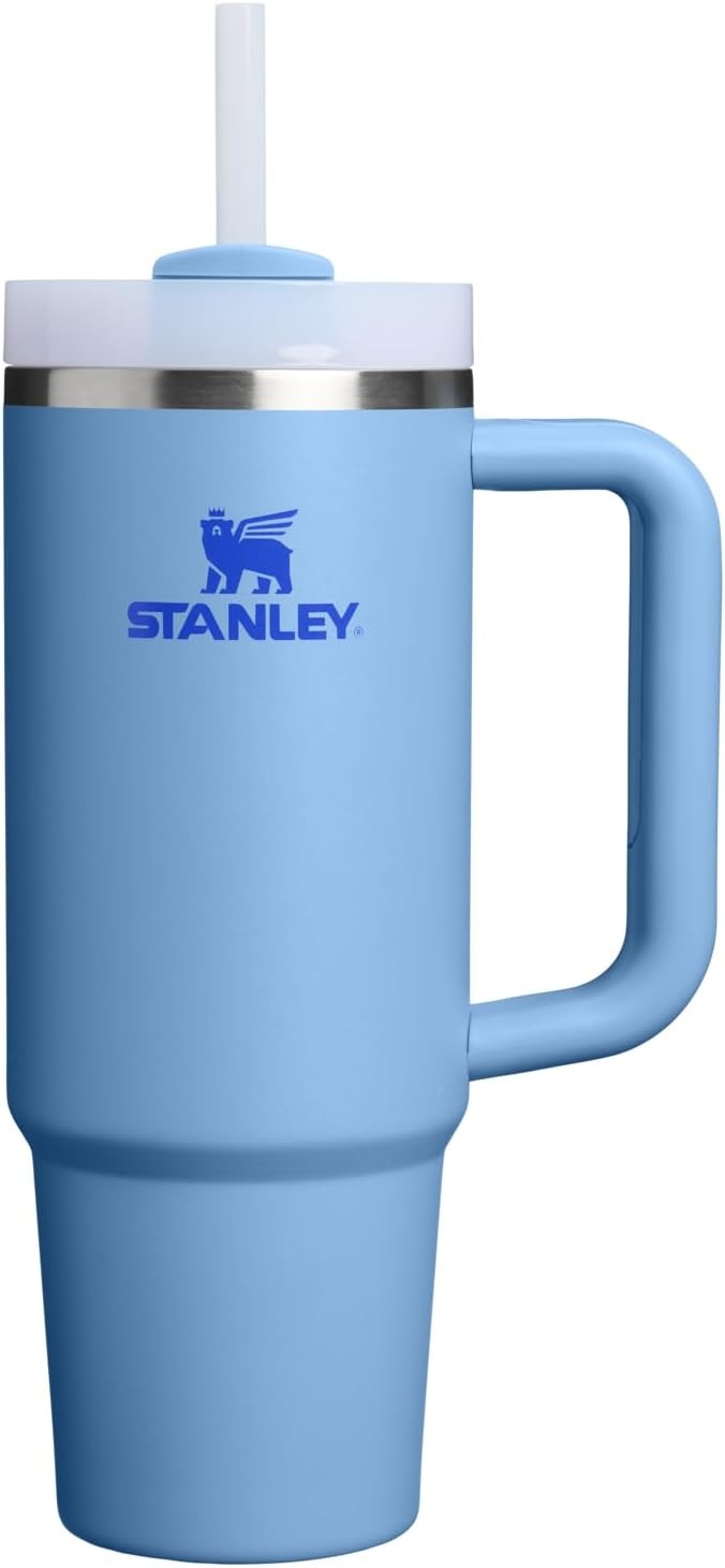 image:imageSTANLEY Quencher H20 Flow State Tumbler 30 oz Chili Red Handle and Straw 3Position Lid Cup Holder Compatible for Travel Insulated Stainless Steel Cup BPAFreeBlue Sky