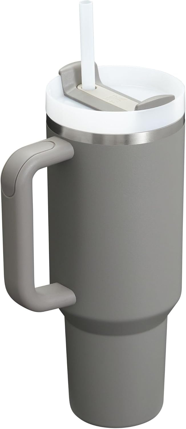 image:imageSTANLEY Quencher H20 Flow State Tumbler 30 oz Chili Red Handle and Straw 3Position Lid Cup Holder Compatible for Travel Insulated Stainless Steel Cup BPAFreeStone