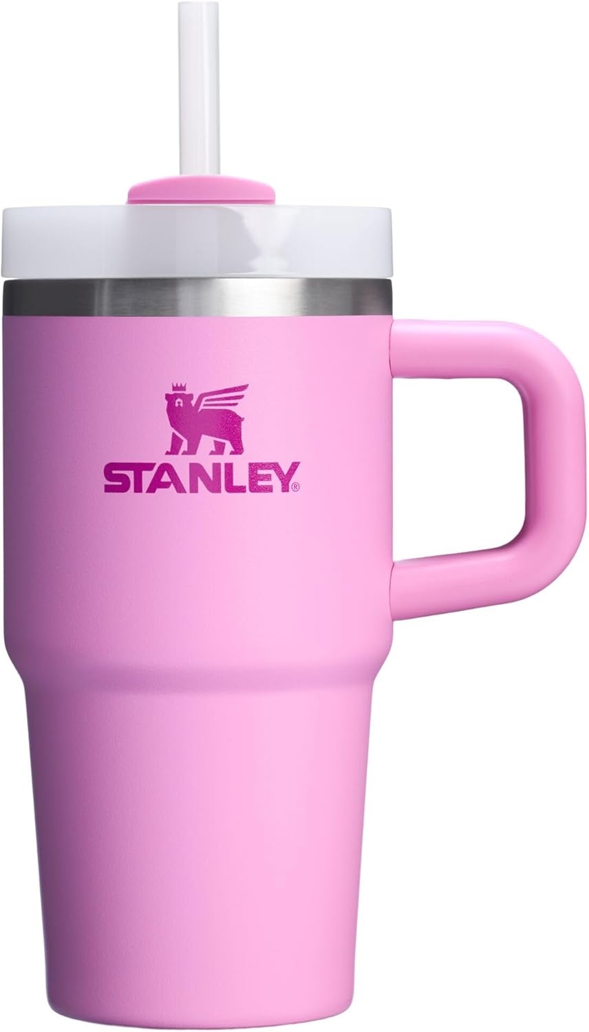 image:imageSTANLEY Quencher H20 Flow State Tumbler 30 oz Chili Red Handle and Straw 3Position Lid Cup Holder Compatible for Travel Insulated Stainless Steel Cup BPAFreePeony