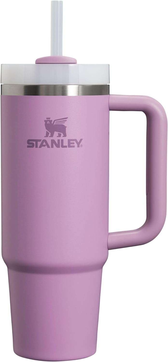 image:imageSTANLEY Quencher H20 Flow State Tumbler 30 oz Chili Red Handle and Straw 3Position Lid Cup Holder Compatible for Travel Insulated Stainless Steel Cup BPAFreeLilac