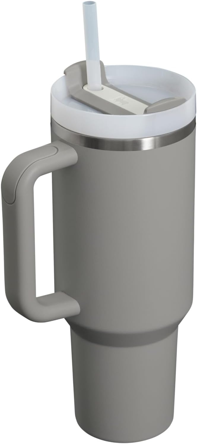 image:imageSTANLEY Quencher H20 Flow State Tumbler 30 oz Chili Red Handle and Straw 3Position Lid Cup Holder Compatible for Travel Insulated Stainless Steel Cup BPAFreeAsh