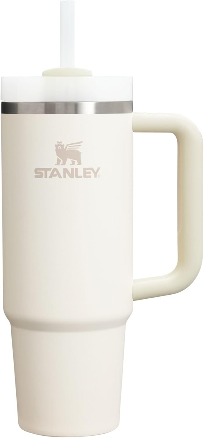 image:imageSTANLEY Quencher H20 Flow State Tumbler 30 oz Chili Red Handle and Straw 3Position Lid Cup Holder Compatible for Travel Insulated Stainless Steel Cup BPAFreeCream 20
