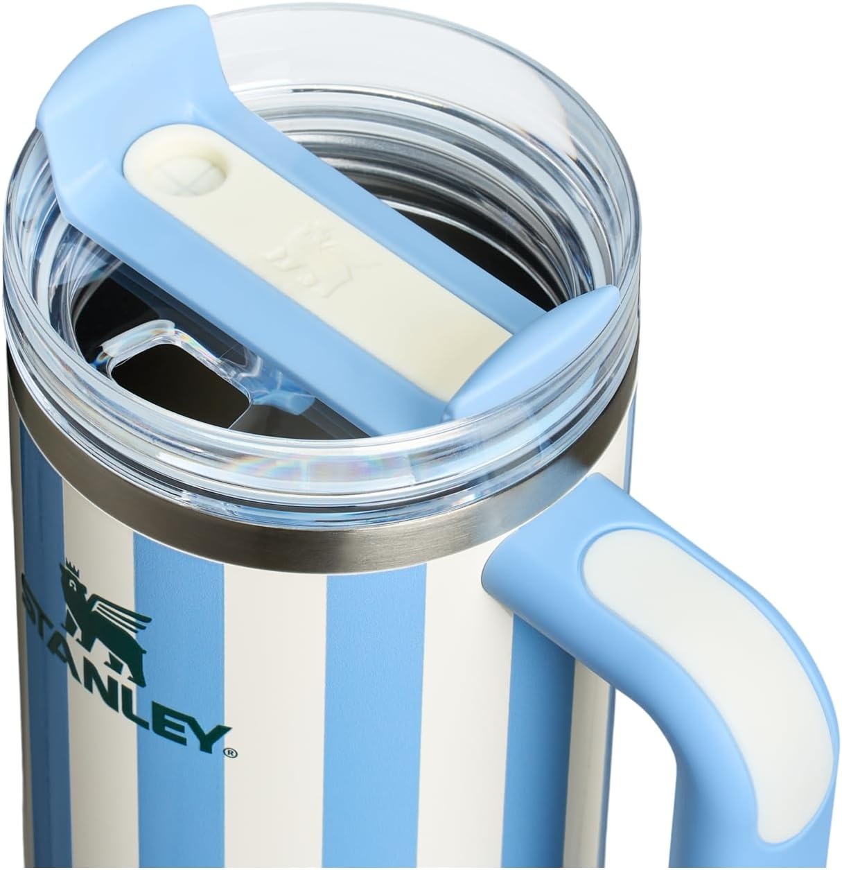 image:imageSTANLEY Quencher H20 Flow State Tumbler 30 oz Chili Red Handle and Straw 3Position Lid Cup Holder Compatible for Travel Insulated Stainless Steel Cup BPAFreeOasis Cornflower Cabana Gloss
