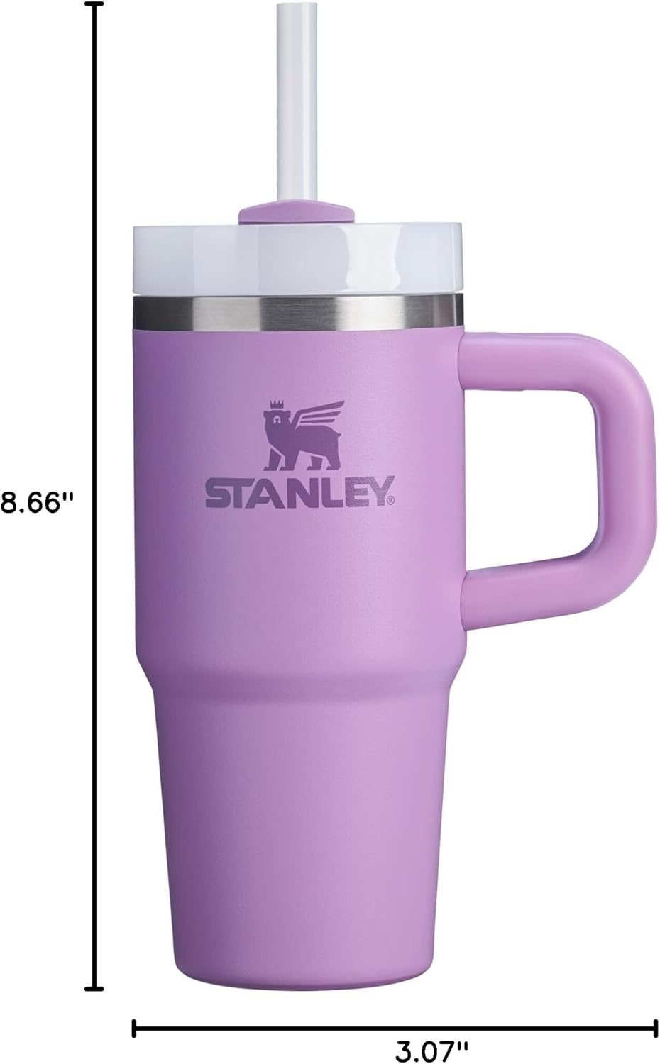 image:imageSTANLEY Quencher H20 Flow State Tumbler 30 oz Chili Red Handle and Straw 3Position Lid Cup Holder Compatible for Travel Insulated Stainless Steel Cup BPAFreeLilac