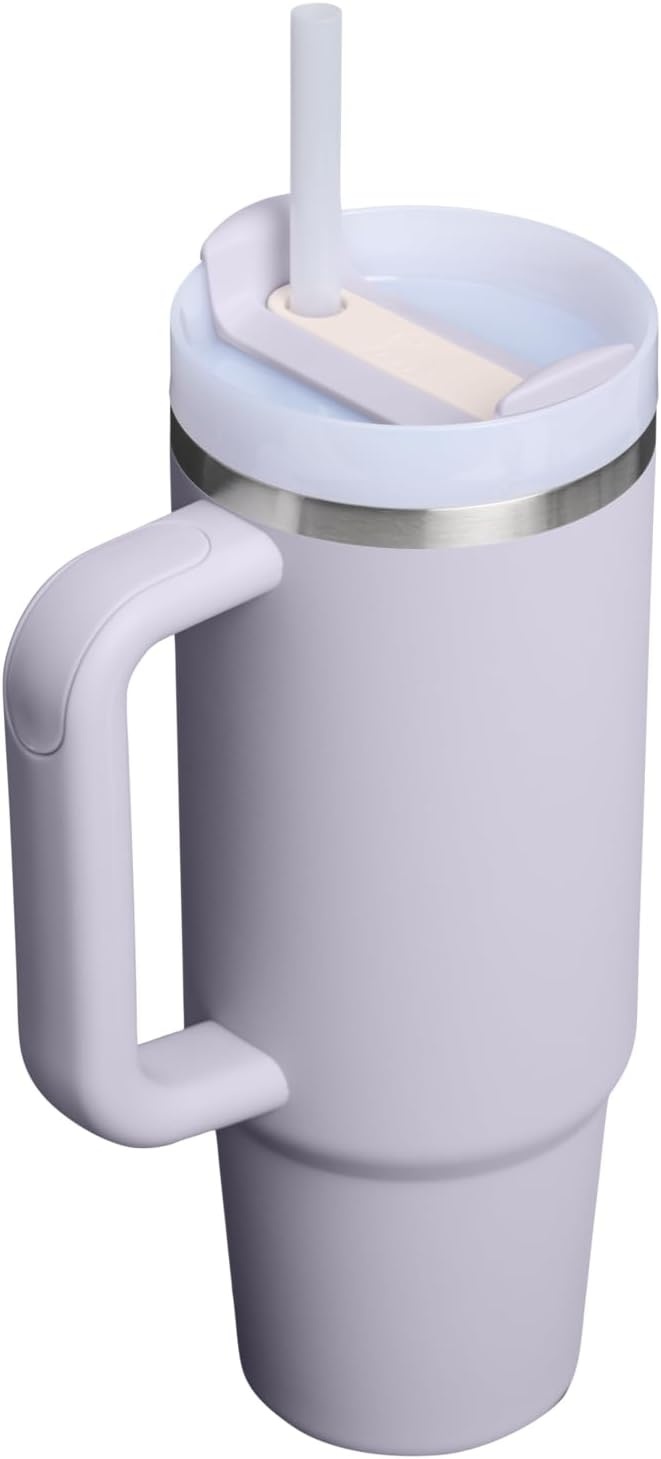 image:imageSTANLEY Quencher H20 Flow State Tumbler 30 oz Chili Red Handle and Straw 3Position Lid Cup Holder Compatible for Travel Insulated Stainless Steel Cup BPAFreePurple Dust