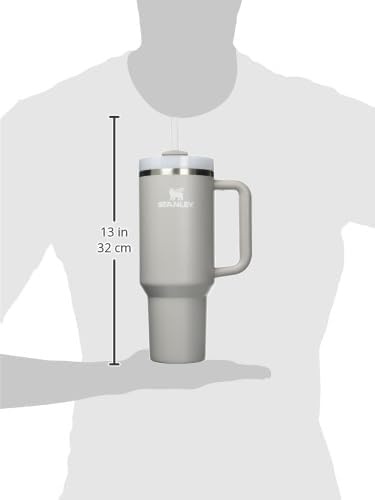image:imageSTANLEY Quencher H20 Flow State Tumbler 30 oz Chili Red Handle and Straw 3Position Lid Cup Holder Compatible for Travel Insulated Stainless Steel Cup BPAFreeAsh