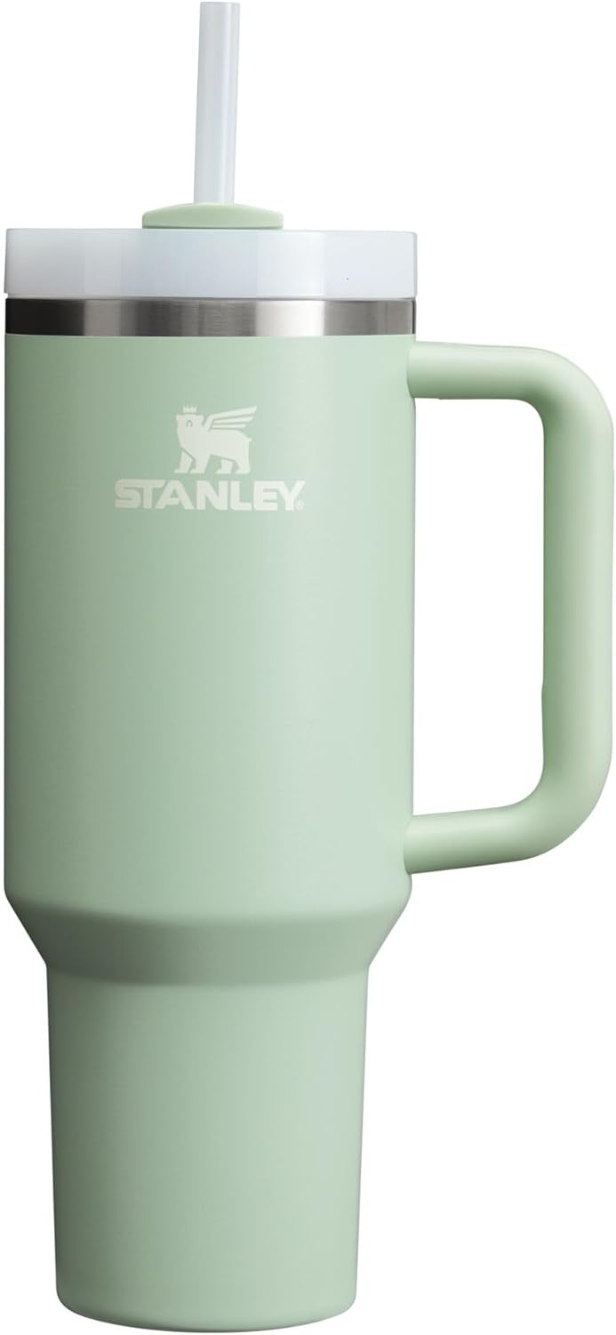 image:imageSTANLEY Quencher H20 Flow State Tumbler 30 oz Chili Red Handle and Straw 3Position Lid Cup Holder Compatible for Travel Insulated Stainless Steel Cup BPAFreeMatcha Cream
