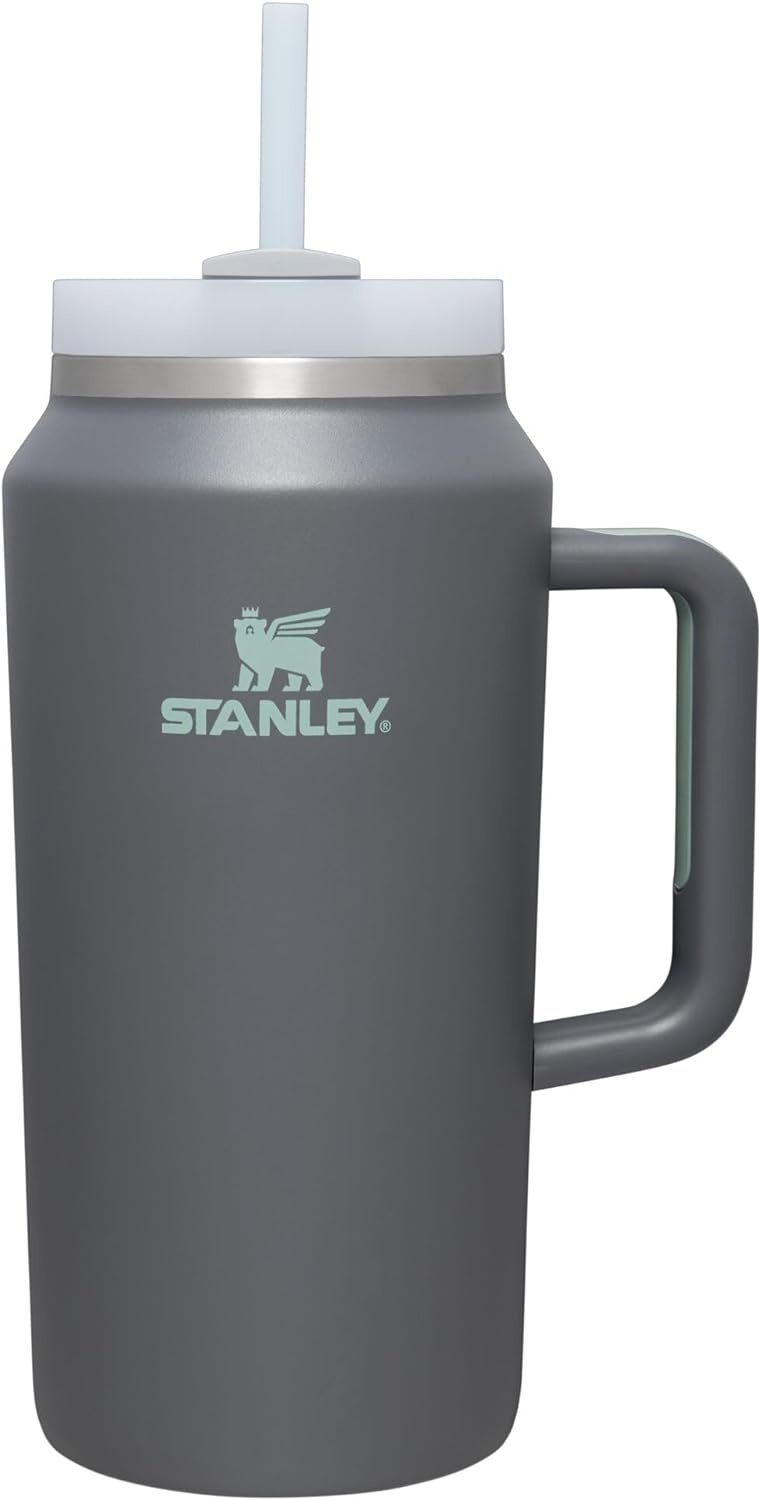 image:imageSTANLEY Quencher H20 Flow State Tumbler 30 oz Chili Red Handle and Straw 3Position Lid Cup Holder Compatible for Travel Insulated Stainless Steel Cup BPAFreeCharcoal