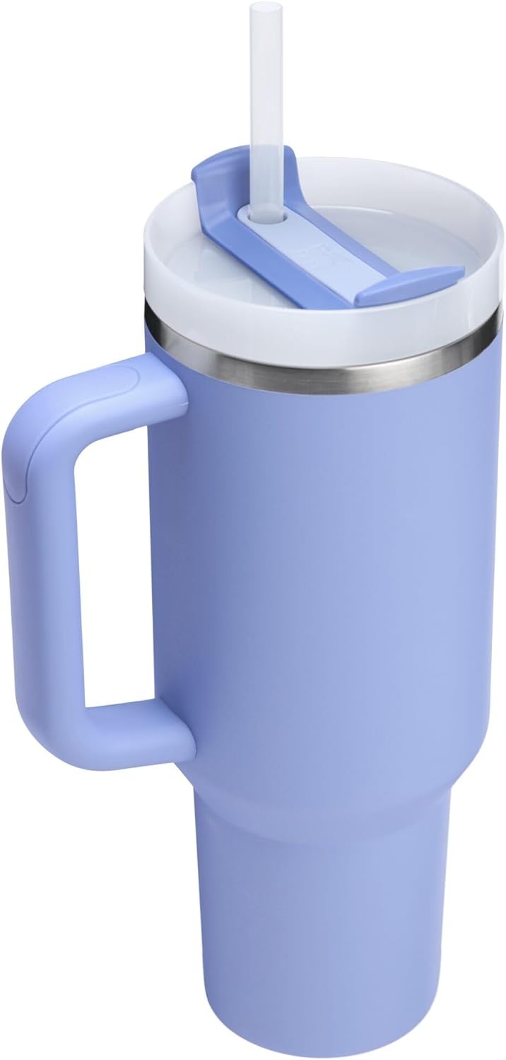image:imageSTANLEY Quencher H20 Flow State Tumbler 30 oz Chili Red Handle and Straw 3Position Lid Cup Holder Compatible for Travel Insulated Stainless Steel Cup BPAFreeHydrangea