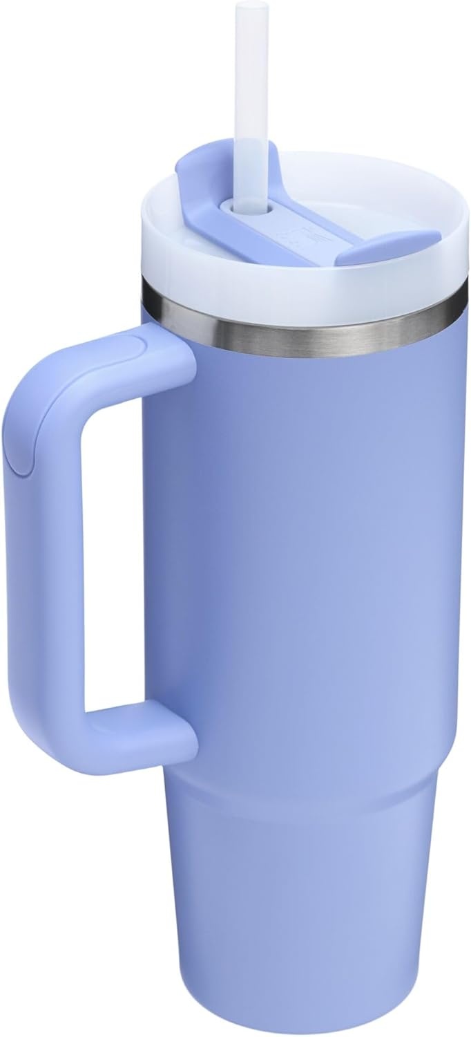 image:imageSTANLEY Quencher H20 Flow State Tumbler 30 oz Chili Red Handle and Straw 3Position Lid Cup Holder Compatible for Travel Insulated Stainless Steel Cup BPAFreeHydrangea