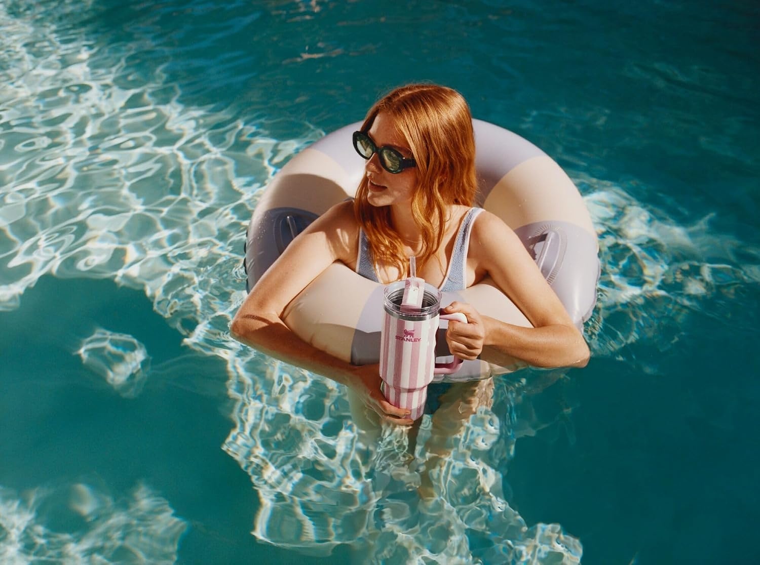 image:imageSTANLEY Quencher H20 Flow State Tumbler 30 oz Chili Red Handle and Straw 3Position Lid Cup Holder Compatible for Travel Insulated Stainless Steel Cup BPAFreeOasis Peach Whip Cabana Gloss