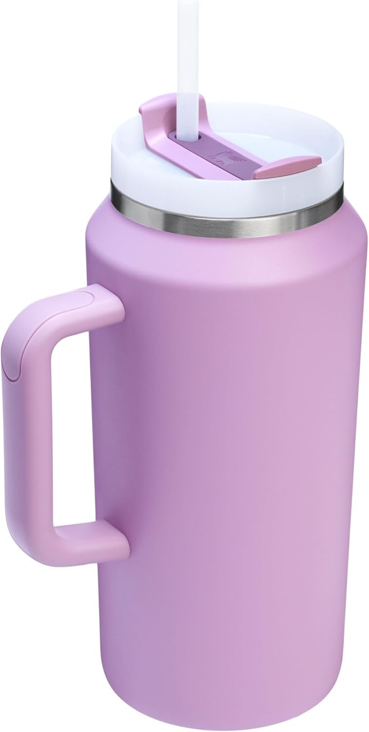 image:imageSTANLEY Quencher H20 Flow State Tumbler 30 oz Chili Red Handle and Straw 3Position Lid Cup Holder Compatible for Travel Insulated Stainless Steel Cup BPAFreeLilac