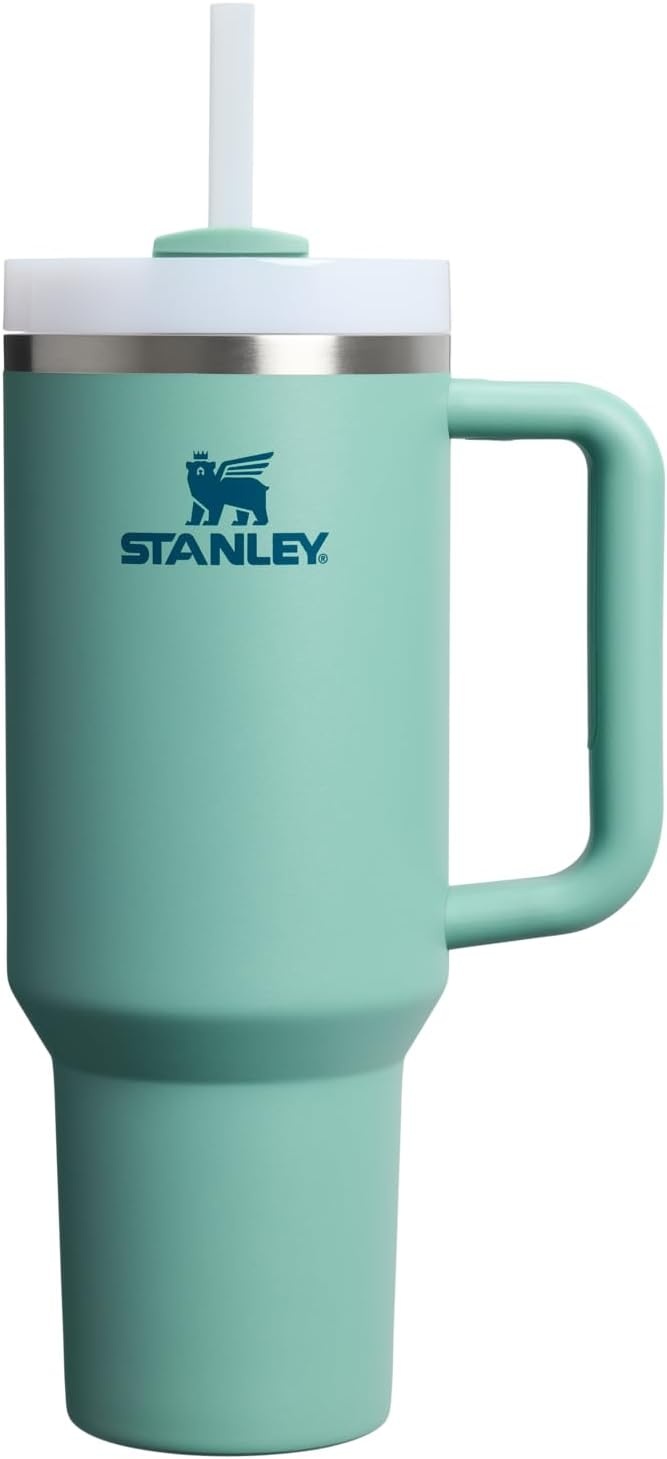 image:imageSTANLEY Quencher H20 Flow State Tumbler 30 oz Chili Red Handle and Straw 3Position Lid Cup Holder Compatible for Travel Insulated Stainless Steel Cup BPAFreeSpring Green