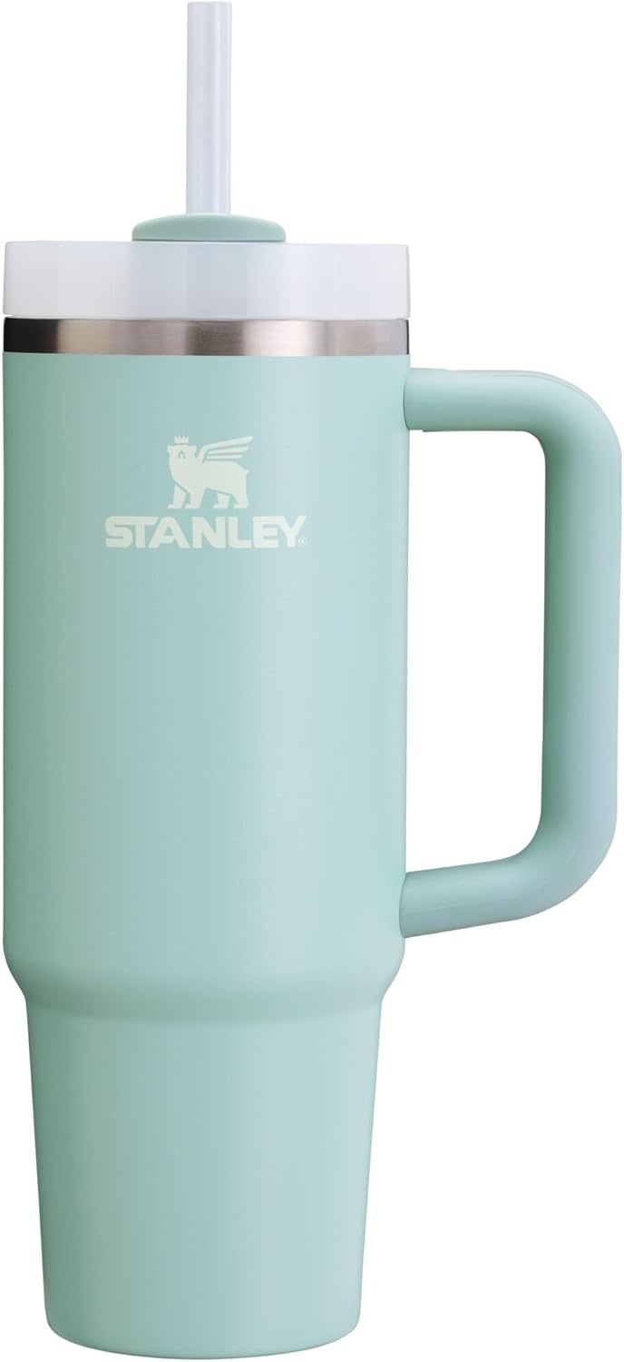 image:imageSTANLEY Quencher H20 Flow State Tumbler 30 oz Chili Red Handle and Straw 3Position Lid Cup Holder Compatible for Travel Insulated Stainless Steel Cup BPAFreeSeafoam