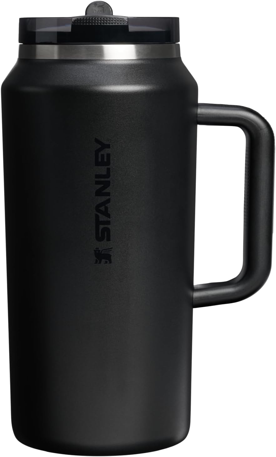 image:imageSTANLEY Quencher ProTour Flipstraw Tumbler 20 oz Chili Black BuiltIn Straw amp Handle Cupholder Compatible for Travel Leakproof Insulated Stainless Steel Cup BPAFreeBlack 20
