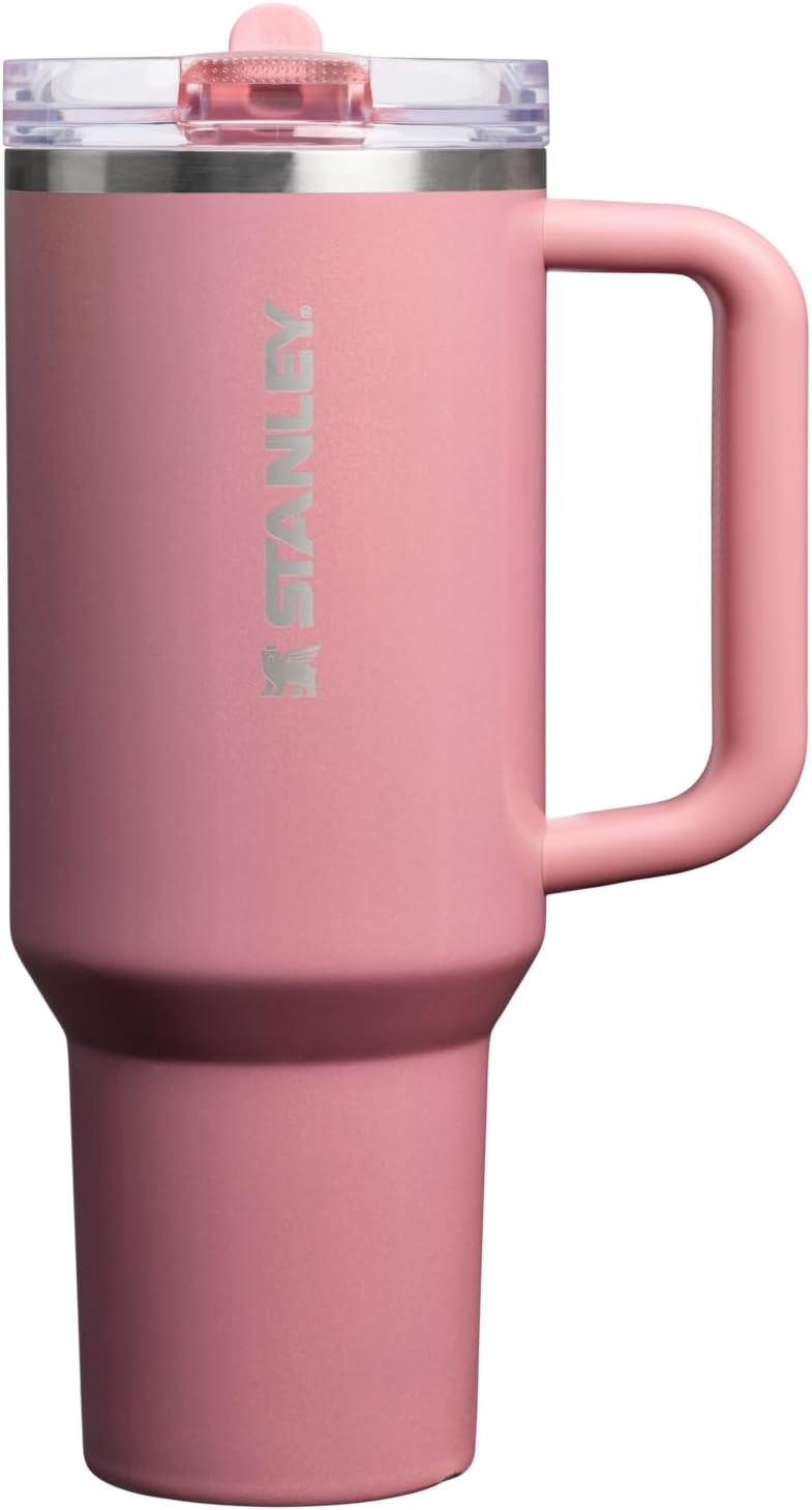 image:imageSTANLEY Quencher ProTour Flipstraw Tumbler 20 oz Chili Black BuiltIn Straw amp Handle Cupholder Compatible for Travel Leakproof Insulated Stainless Steel Cup BPAFreePort Shimmer
