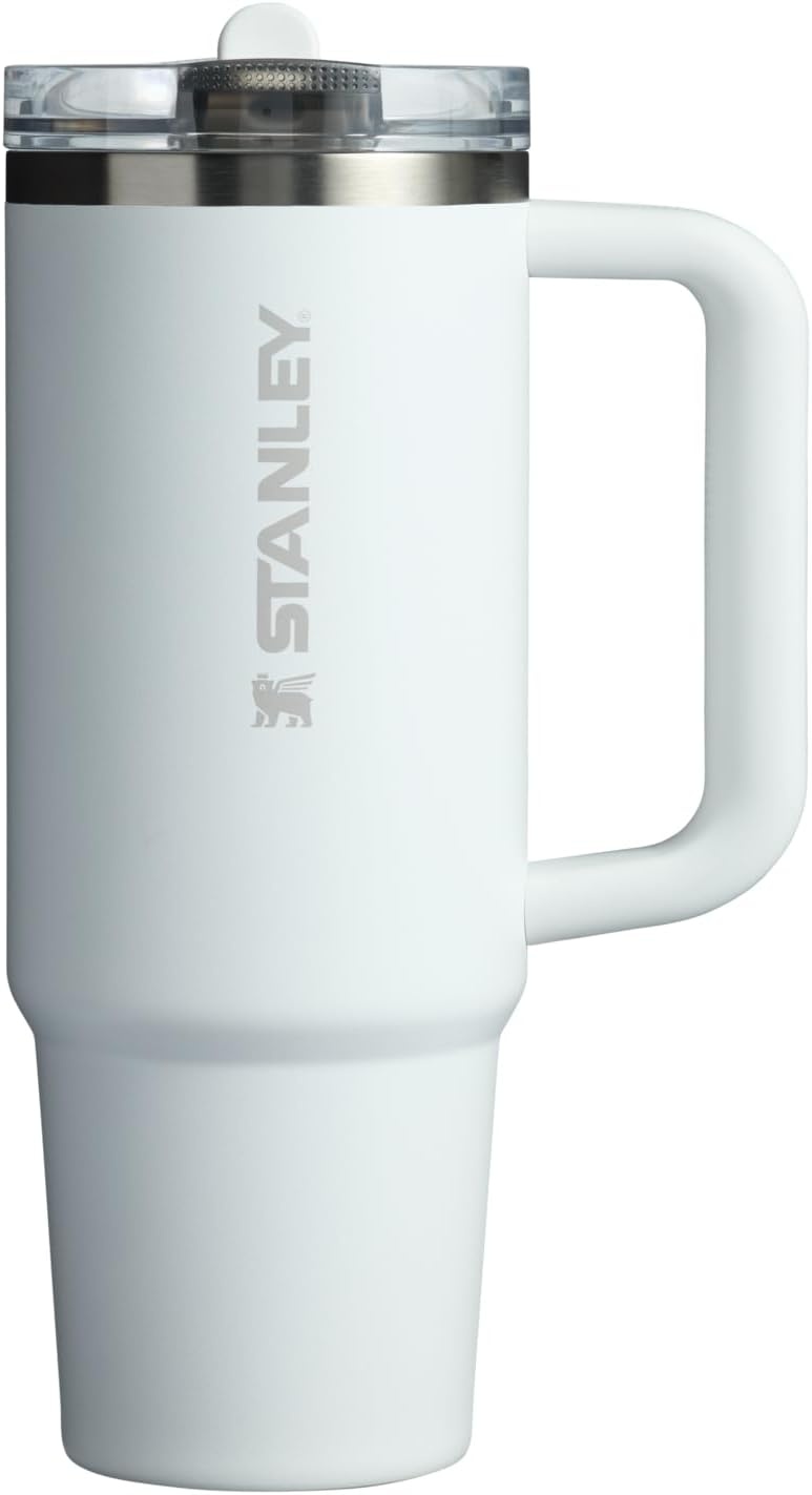 image:imageSTANLEY Quencher ProTour Flipstraw Tumbler 20 oz Chili Black BuiltIn Straw amp Handle Cupholder Compatible for Travel Leakproof Insulated Stainless Steel Cup BPAFreeFrost
