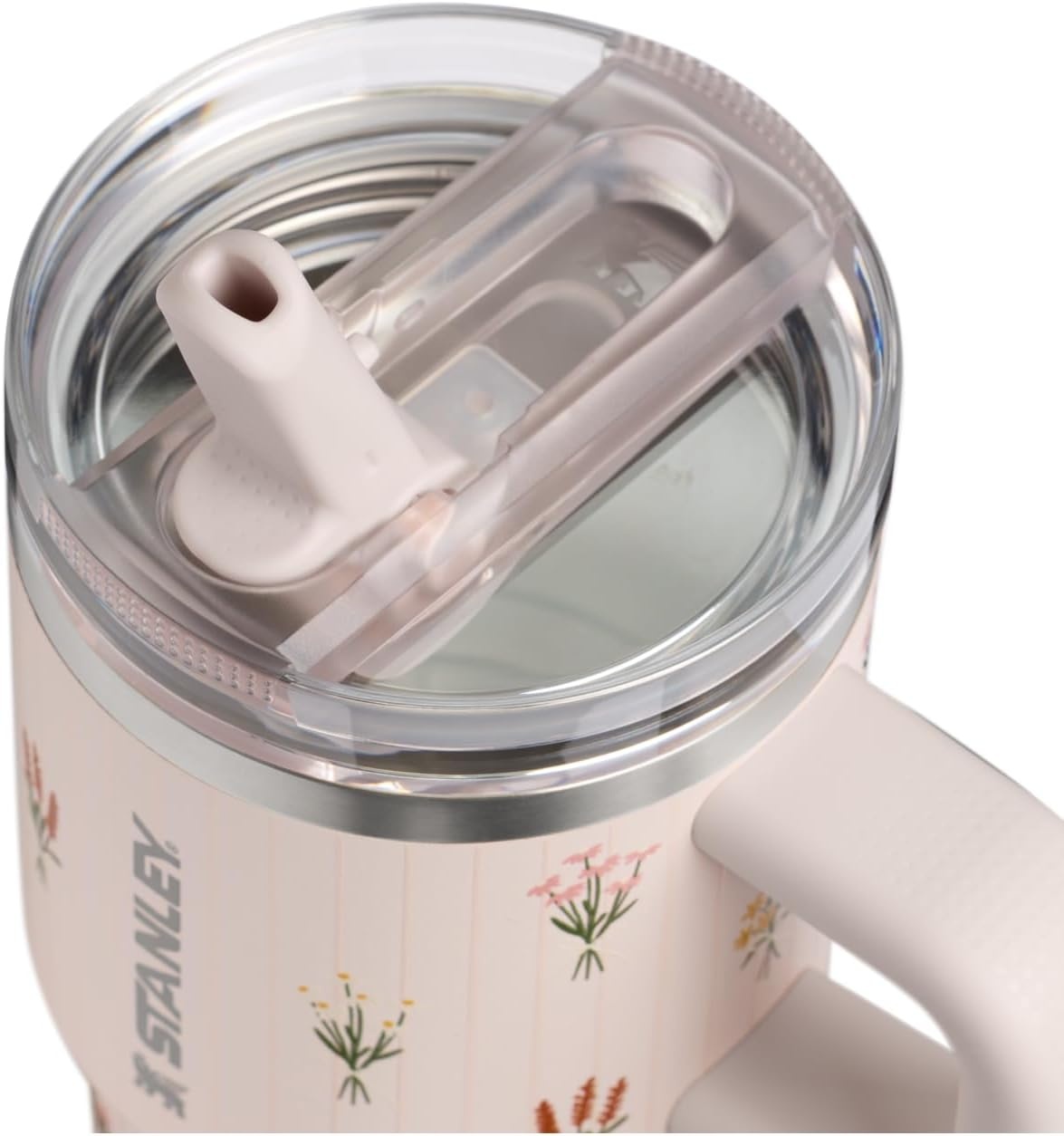 image:imageSTANLEY Quencher ProTour Flipstraw Tumbler 20 oz Chili Black BuiltIn Straw amp Handle Cupholder Compatible for Travel Leakproof Insulated Stainless Steel Cup BPAFreeRose Quartz Bouquets