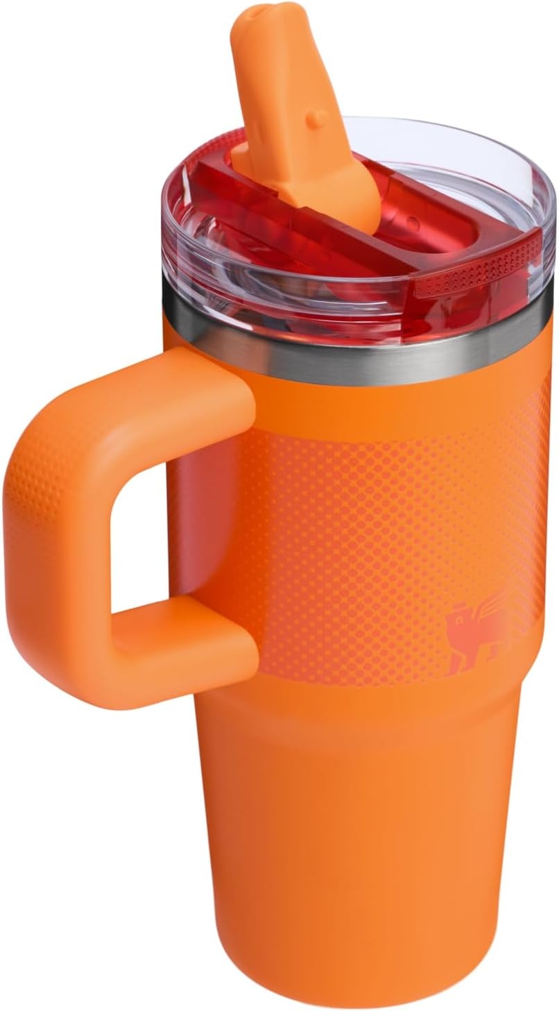 image:imageSTANLEY Quencher ProTour Flipstraw Tumbler 20 oz Chili Black BuiltIn Straw amp Handle Cupholder Compatible for Travel Leakproof Insulated Stainless Steel Cup BPAFreeGoldenrod Fade