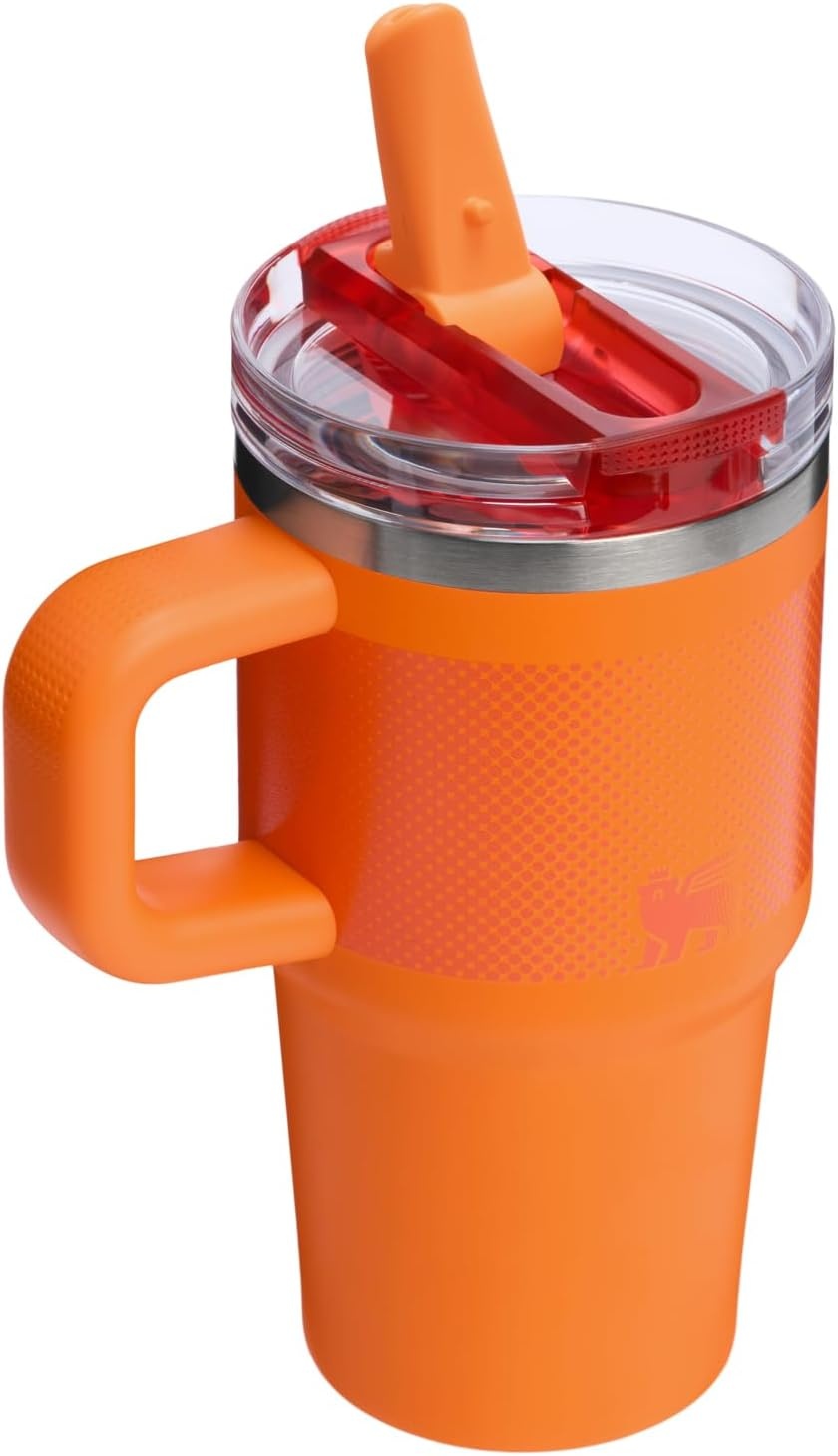 image:imageSTANLEY Quencher ProTour Flipstraw Tumbler 20 oz Chili Black BuiltIn Straw amp Handle Cupholder Compatible for Travel Leakproof Insulated Stainless Steel Cup BPAFreeGoldenrod Fade