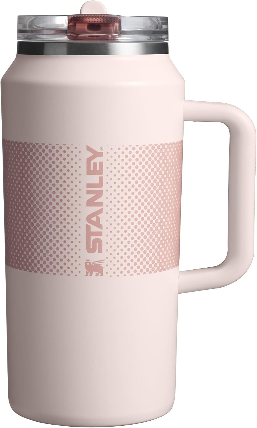 image:imageSTANLEY Quencher ProTour Flipstraw Tumbler 20 oz Chili Black BuiltIn Straw amp Handle Cupholder Compatible for Travel Leakproof Insulated Stainless Steel Cup BPAFreeRose Quartz Fade