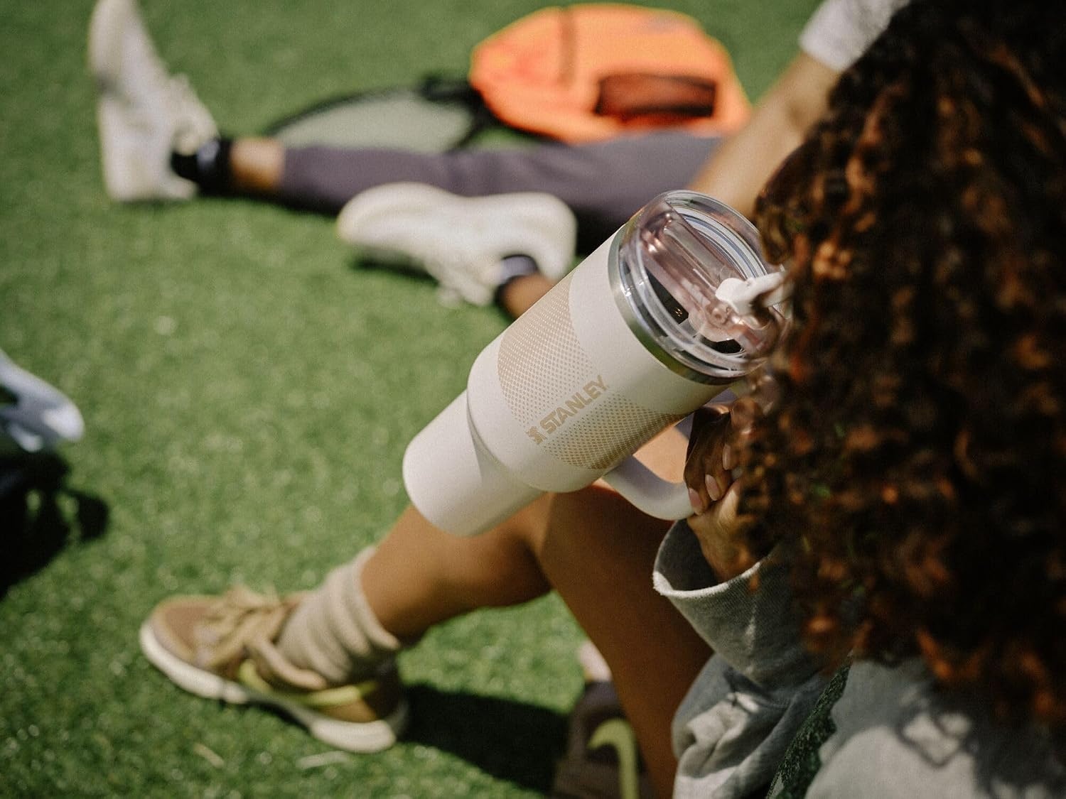 image:imageSTANLEY Quencher ProTour Flipstraw Tumbler 20 oz Chili Black BuiltIn Straw amp Handle Cupholder Compatible for Travel Leakproof Insulated Stainless Steel Cup BPAFreeRose Quartz Fade