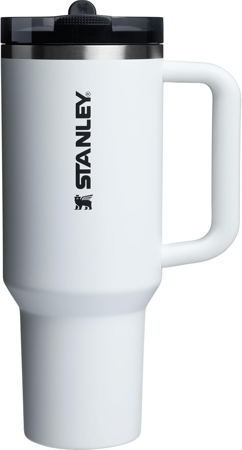 image:imageSTANLEY Quencher ProTour Flipstraw Tumbler 20 oz Chili Black BuiltIn Straw amp Handle Cupholder Compatible for Travel Leakproof Insulated Stainless Steel Cup BPAFreeChalk