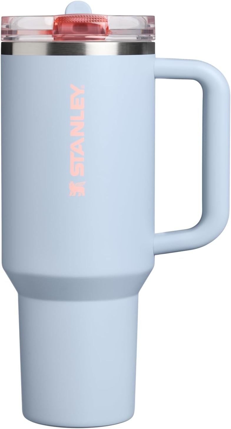 image:imageSTANLEY Quencher ProTour Flipstraw Tumbler 20 oz Chili Black BuiltIn Straw amp Handle Cupholder Compatible for Travel Leakproof Insulated Stainless Steel Cup BPAFreeBlue Dream
