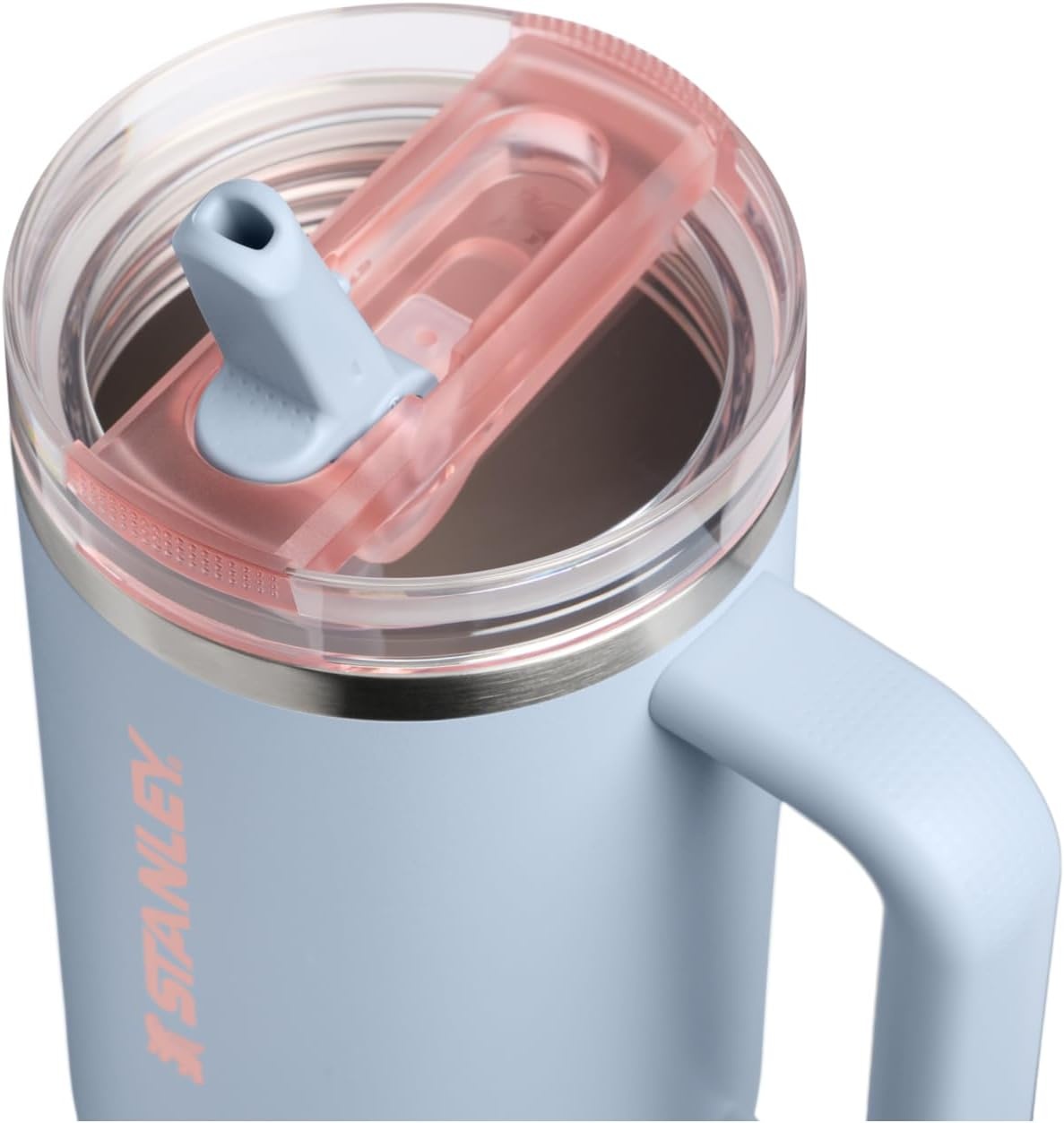 image:imageSTANLEY Quencher ProTour Flipstraw Tumbler 20 oz Chili Black BuiltIn Straw amp Handle Cupholder Compatible for Travel Leakproof Insulated Stainless Steel Cup BPAFreeBlue Dream