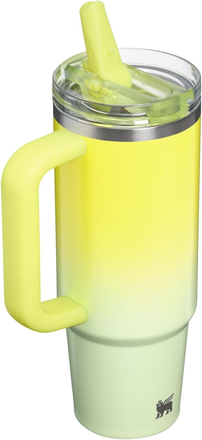 image:imageSTANLEY Quencher ProTour Flipstraw Tumbler 20 oz Chili Black BuiltIn Straw amp Handle Cupholder Compatible for Travel Leakproof Insulated Stainless Steel Cup BPAFreeAtomic Gradient