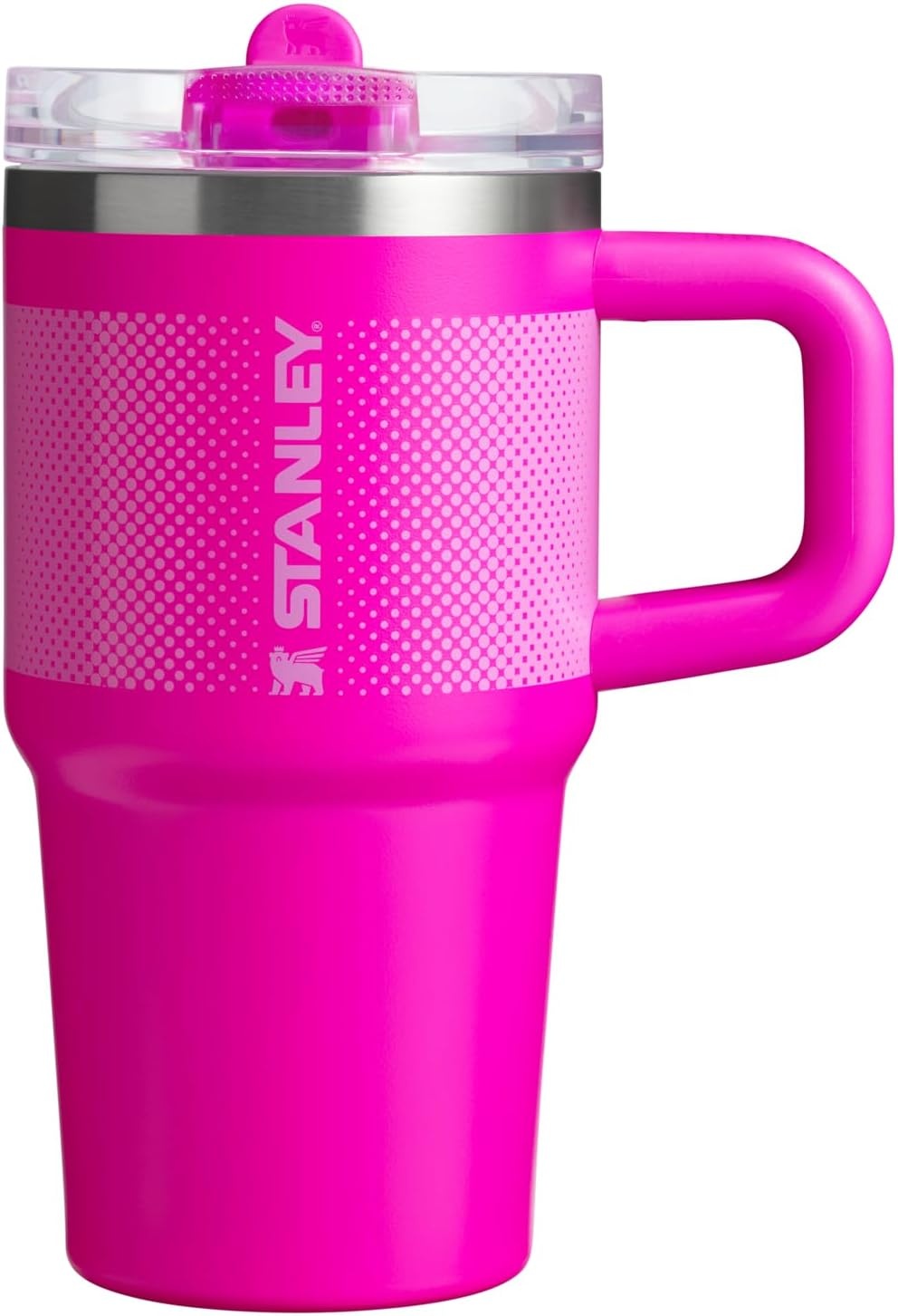 image:imageSTANLEY Quencher ProTour Flipstraw Tumbler 20 oz Chili Black BuiltIn Straw amp Handle Cupholder Compatible for Travel Leakproof Insulated Stainless Steel Cup BPAFreeVivid Violet Fade