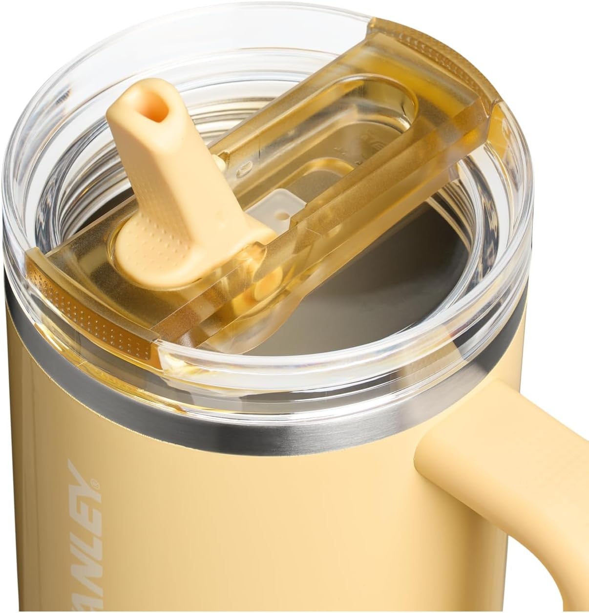 image:imageSTANLEY Quencher ProTour Flipstraw Tumbler 20 oz Chili Black BuiltIn Straw amp Handle Cupholder Compatible for Travel Leakproof Insulated Stainless Steel Cup BPAFreeOasis Butter Gloss