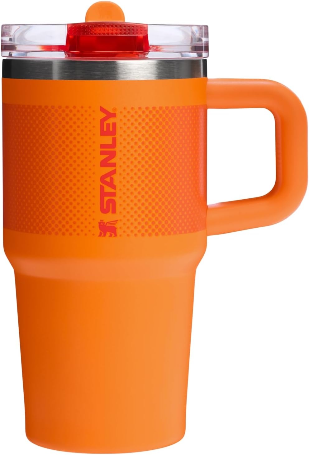 image:imageSTANLEY Quencher ProTour Flipstraw Tumbler 20 oz Chili Black BuiltIn Straw amp Handle Cupholder Compatible for Travel Leakproof Insulated Stainless Steel Cup BPAFreeGoldenrod Fade