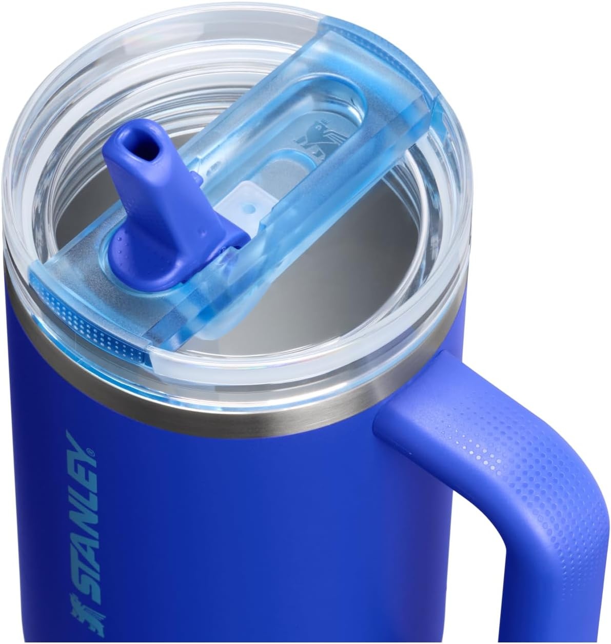 image:imageSTANLEY Quencher ProTour Flipstraw Tumbler 20 oz Chili Black BuiltIn Straw amp Handle Cupholder Compatible for Travel Leakproof Insulated Stainless Steel Cup BPAFreeCobalt